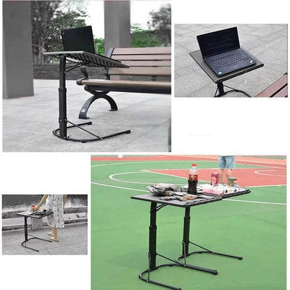 Adjustable Folding  Portable Laptop Tablet Foldable Coffe Food Serving Table