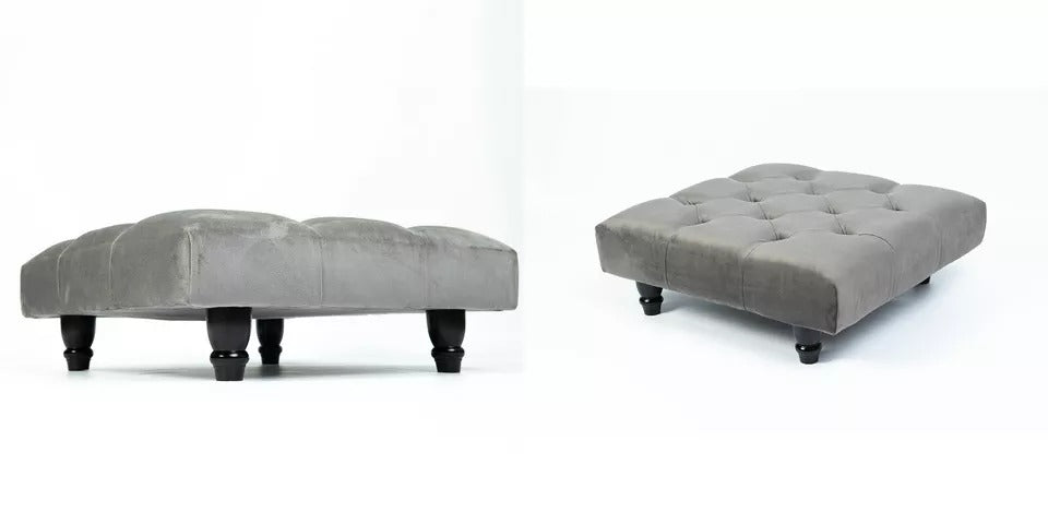Square Upholstered Chesterfield Footstool Coffee Table Foot Stool Pouffe Seat